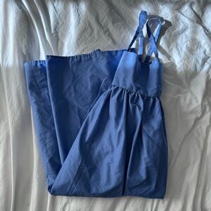 Maya Meyer Empire Midi Dress Size 1 Sky Blue